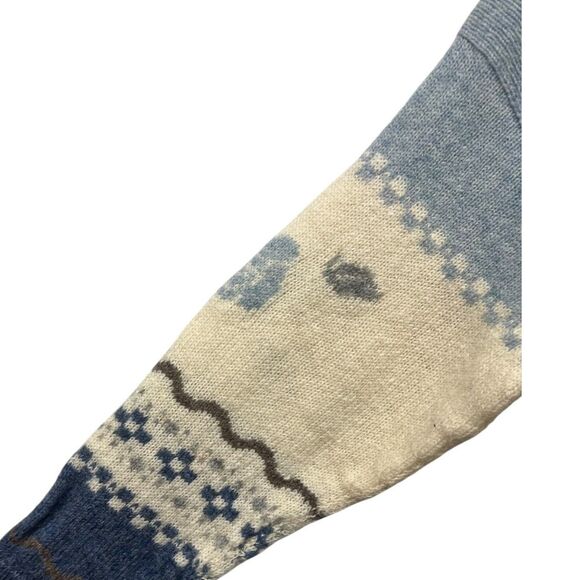 Vtg Annie Laurie Cardigan Sweater Shetland 100% Pure Wool Scotland 1980s Cottage - Picture 7 of 9